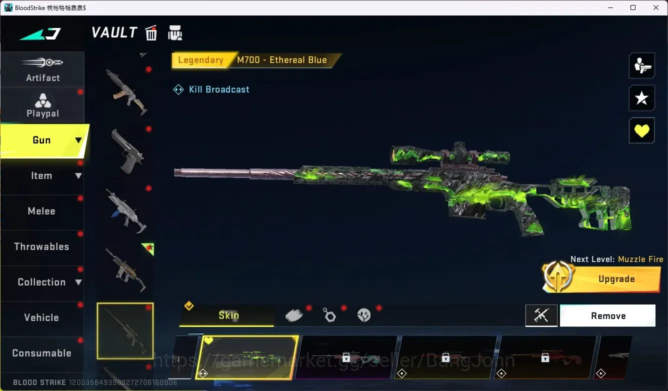 Blood Strike Accounts ASIA|Limit Butterfly Knife|1 Eternal|6 Collab Gun image 11