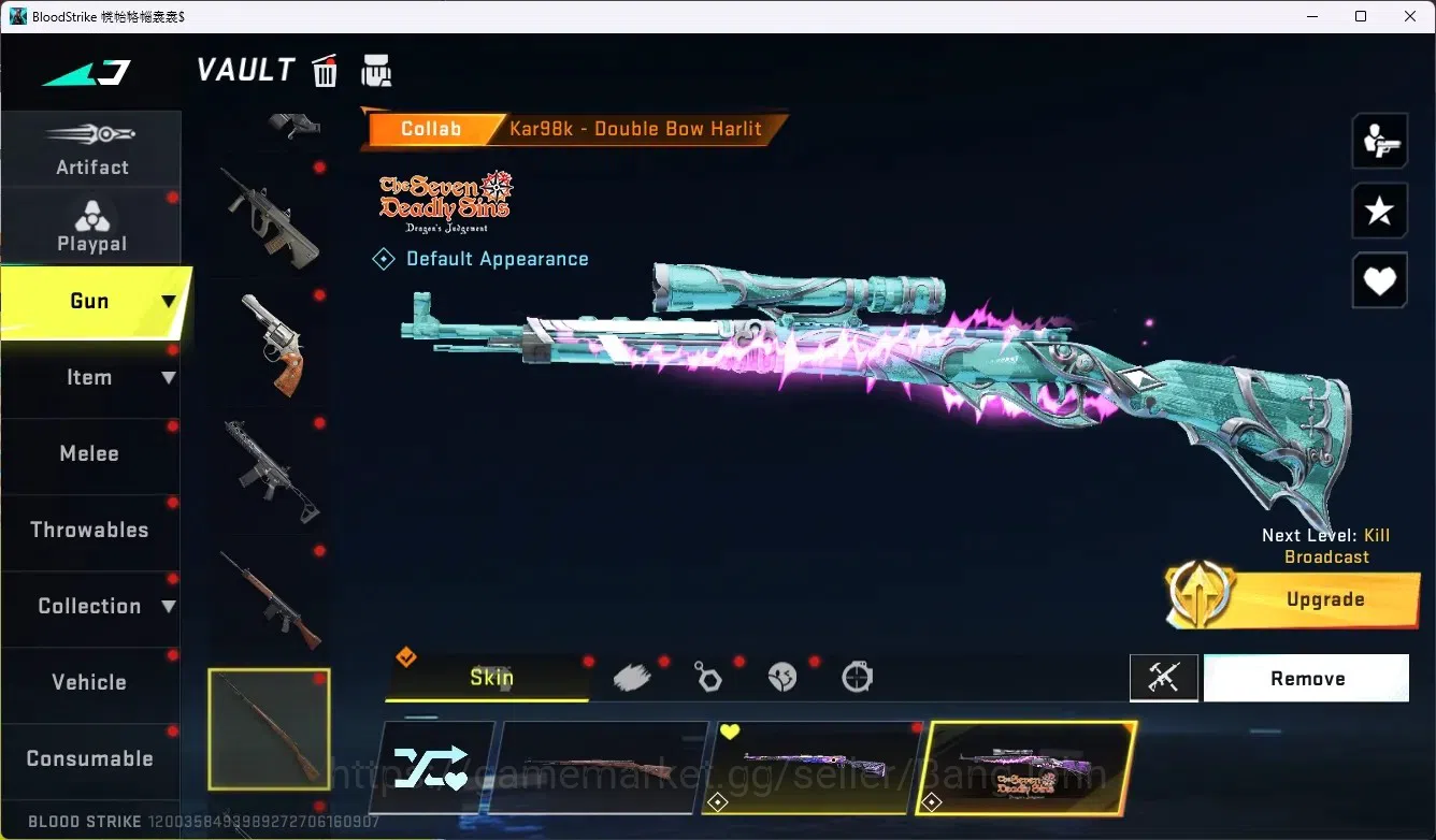 Blood Strike Accounts ASIA|Limit Butterfly Knife|1 Eternal|6 Collab Gun image 17