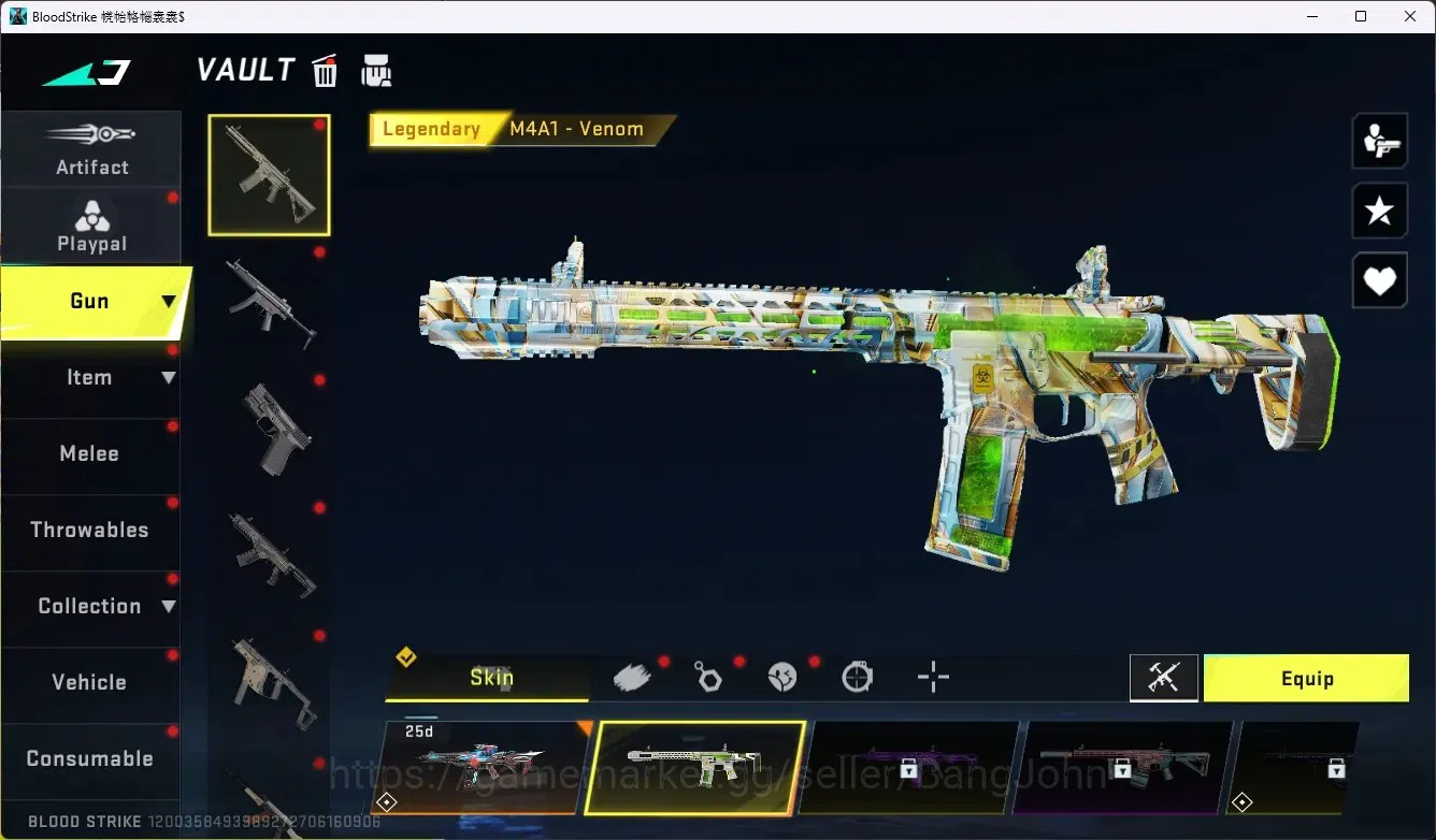 Blood Strike Accounts ASIA|Limit Butterfly Knife|1 Eternal|6 Collab Gun image 2
