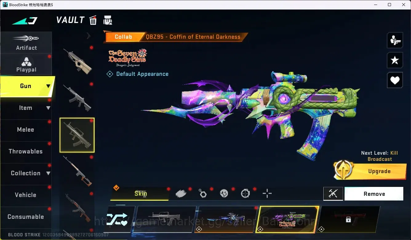 Blood Strike Accounts ASIA|Limit Butterfly Knife|1 Eternal|6 Collab Gun image 20