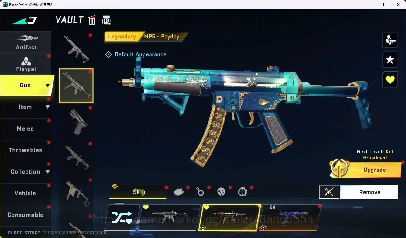 Blood Strike Accounts ASIA|Limit Butterfly Knife|1 Eternal|6 Collab Gun image 3