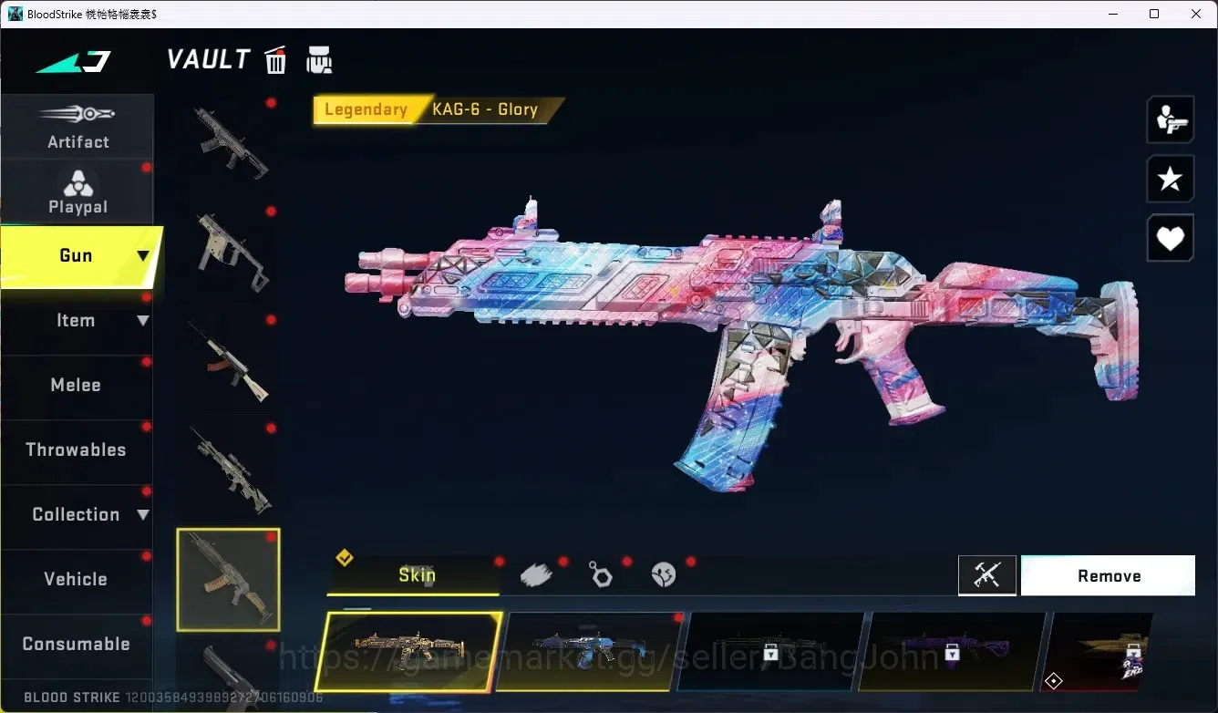 Blood Strike Accounts ASIA|Limit Butterfly Knife|1 Eternal|6 Collab Gun image 6