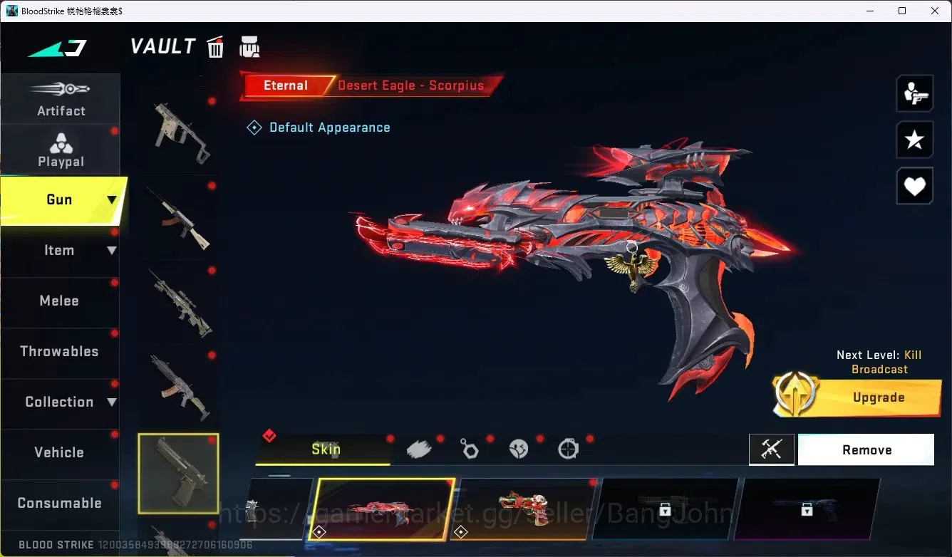 Blood Strike Accounts ASIA|Limit Butterfly Knife|1 Eternal|6 Collab Gun image 7