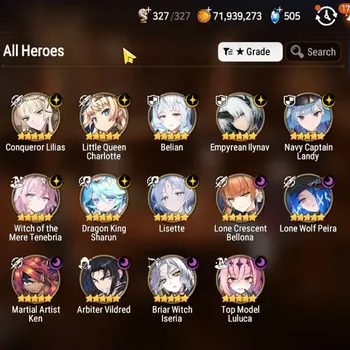 Epic Seven Accounts High-End GLOBAL UnVerif|NewEra|14 ML(Lisette,Belian,AB Vildred,LC Belona,EM Ilynav,Etc)+AUBE,Hecate,AB
