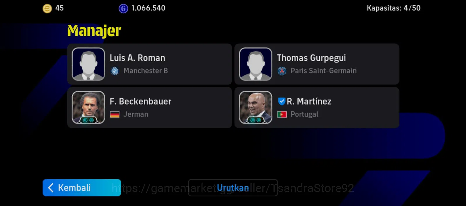 eFootball Accounts Others 2 Meneger Booster || Collective 3177 || Pack Portugal X Shevcenko X Ronaldinho X Luis Diaz X 2