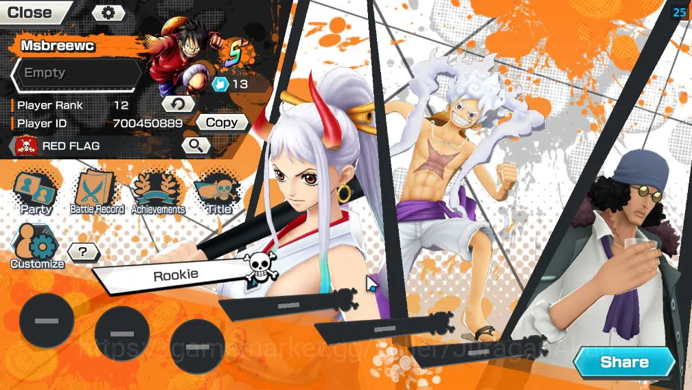 One Piece Bounty Rush Accounts Starter Global|4 EX META RD| TFE Monkey D. Luffy,BlackBeard Kuzan,Yamoto,Winner Island 2