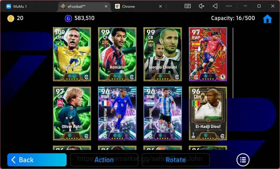 eFootball Accounts Mobile|PW 3151|Epic Neymar,Romario,Chiellini,Kahn, image 3