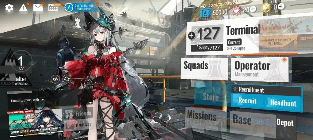 Arknights Accounts Lv 1 | Fresh Starter | 1 Limited | Skadi the Corru image 1