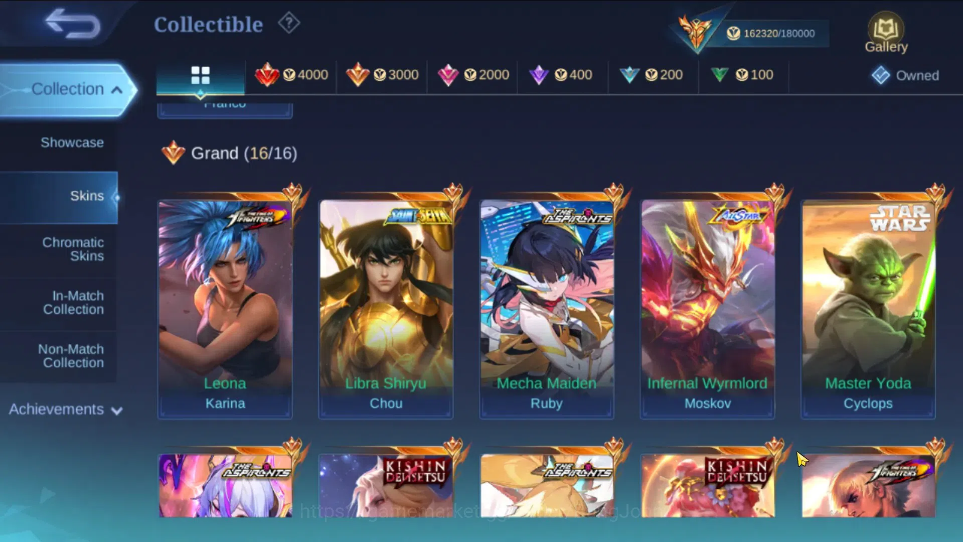 Mobile Legends: Bang Bang Accounts Global|Hero 132|Skin 461|MEGA|Legend Franco|KOF GS image 20