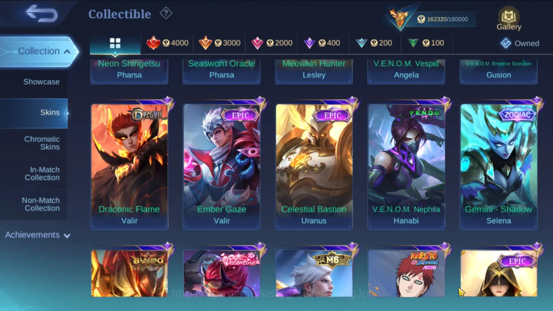 Mobile Legends: Bang Bang Accounts Global|Hero 132|Skin 461|MEGA|Legend Franco|KOF GS image 7
