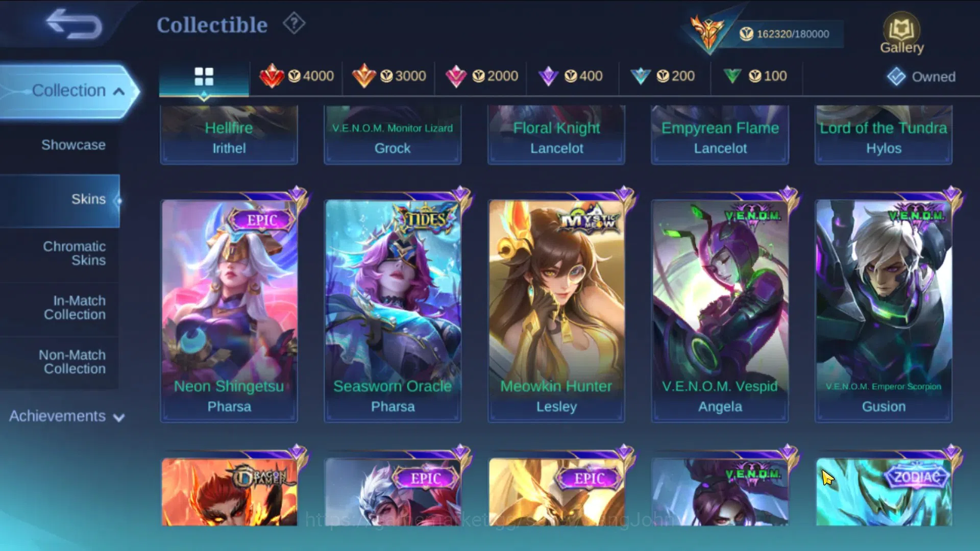 Mobile Legends: Bang Bang Accounts Global|Hero 132|Skin 461|MEGA|Legend Franco|KOF GS image 8