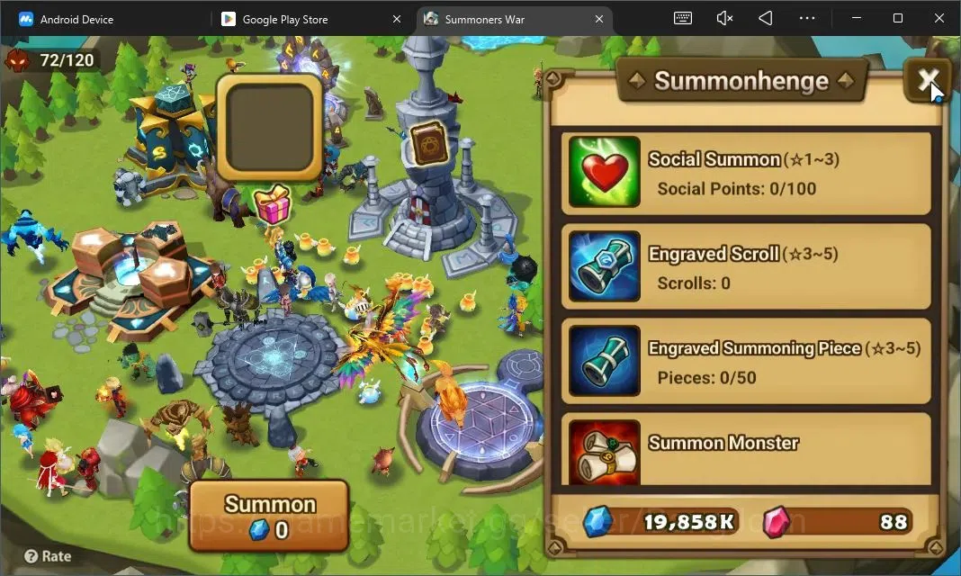 Summoners War: Sky Arena Accounts Starter GLOBAL | NB 5 TESHAR,Starter Gacha 115 12Y+160 11Y Scrool, 3 Legendary All 6