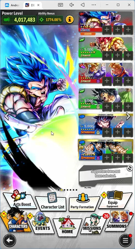 Dragon Ball Legends Accounts High-End Android |Lvl 156|14M Total Power|20K CC|3 LR|4 UL|LR Broly Fury,SSG 16