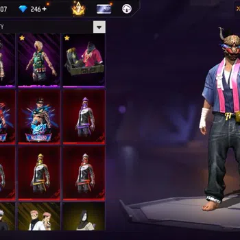 Free Fire Accounts Sakura season 1 2 3 4 5 account stacked With evos image 1