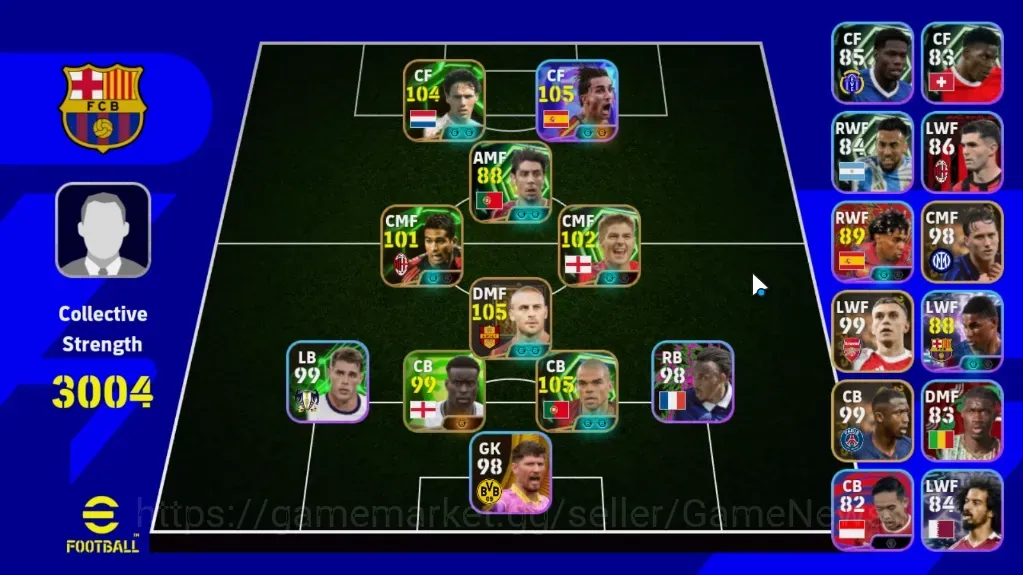 eFootball Accounts Legends & Iconic Players Android|6 Epic Pepe,Daniele De Rossi,Marco Van Basten,Steven Gerrard|5 Show Time 1