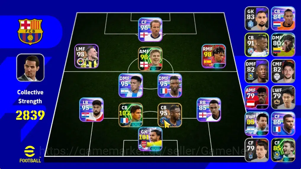 eFootball Accounts Android|Epic Raphael Varane,Showtime David Raya,Li image 1