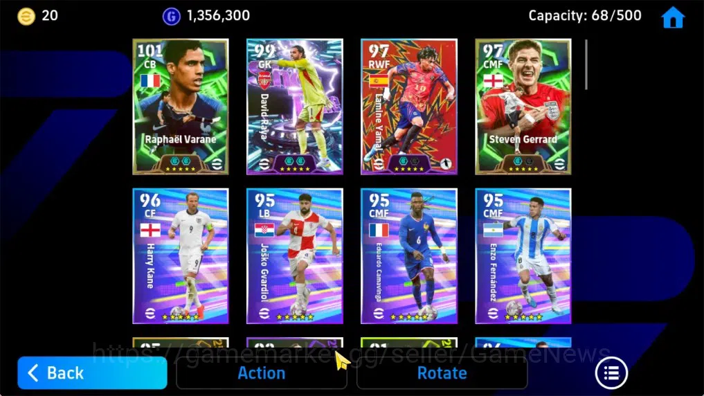 eFootball Accounts Android|Epic Raphael Varane,Showtime David Raya,Li image 4