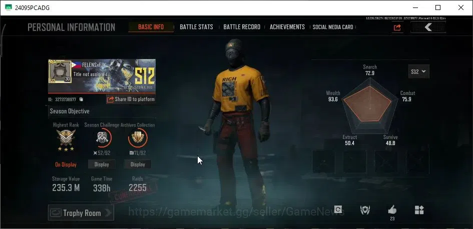 Arena Breakout Accounts MOBILE|Lv 30|SV 235M|CV 175M|2 Document+6 Utopia|1 image 2
