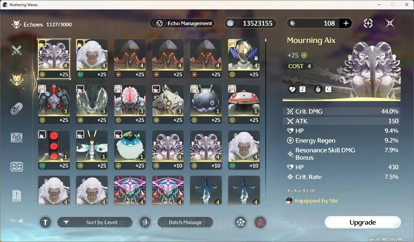 Wuthering Waves Accounts Starter SEA|UL 49|Rank 5|2 Char Limited [Lynae Rc3]+Sign,Rebecca|Cartethyia Signatiure Weapon | Mc 14