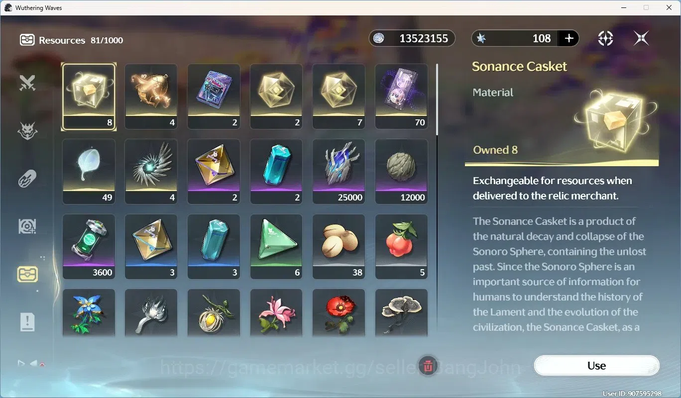Wuthering Waves Accounts Starter SEA|UL 49|Rank 5|2 Char Limited [Lynae Rc3]+Sign,Rebecca|Cartethyia Signatiure Weapon | Mc 17