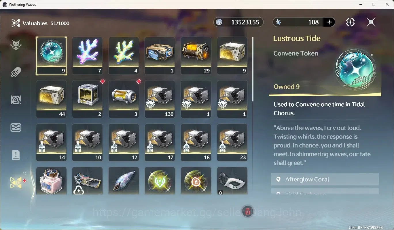 Wuthering Waves Accounts Starter SEA|UL 49|Rank 5|2 Char Limited [Lynae Rc3]+Sign,Rebecca|Cartethyia Signatiure Weapon | Mc 19