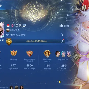 Honor of Kings Accounts Rare Skin Global|280S|FLAWLESS:Daji,Angela,LadyZhen,Mai|2 MYTHIC|4 BLESSED|Full