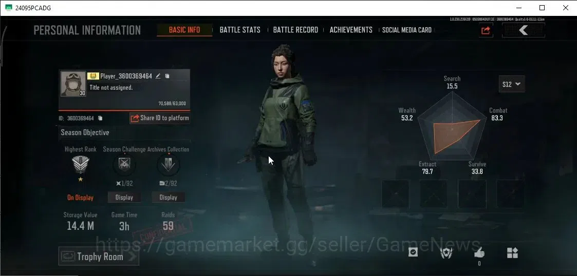 Arena Breakout Accounts MOBILE Lv30|SV 14,4M|CV 13M|Peace Set|GM AK-12,Abo image 2