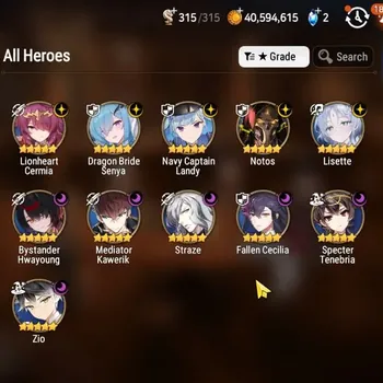 Epic Seven Accounts Starter ASIA Verif|NewEra|11 ML(NOTOS,Lisette,Zio,Straze,etc)+HARU+Art,UP Politis,Estelle,Etc|25K