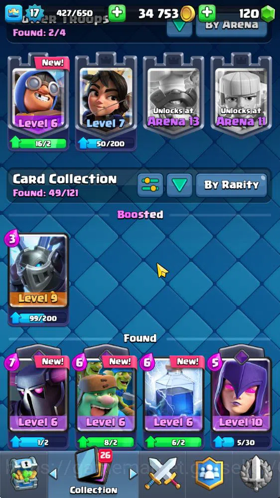 Clash Royale Accounts Midgame Lv 17|Trophy 3010|KTL 7|Limited Skin|Card 49| 2 EVO 9 Epic 20 Rare 20 Common|Take Email(CR1490) 10
