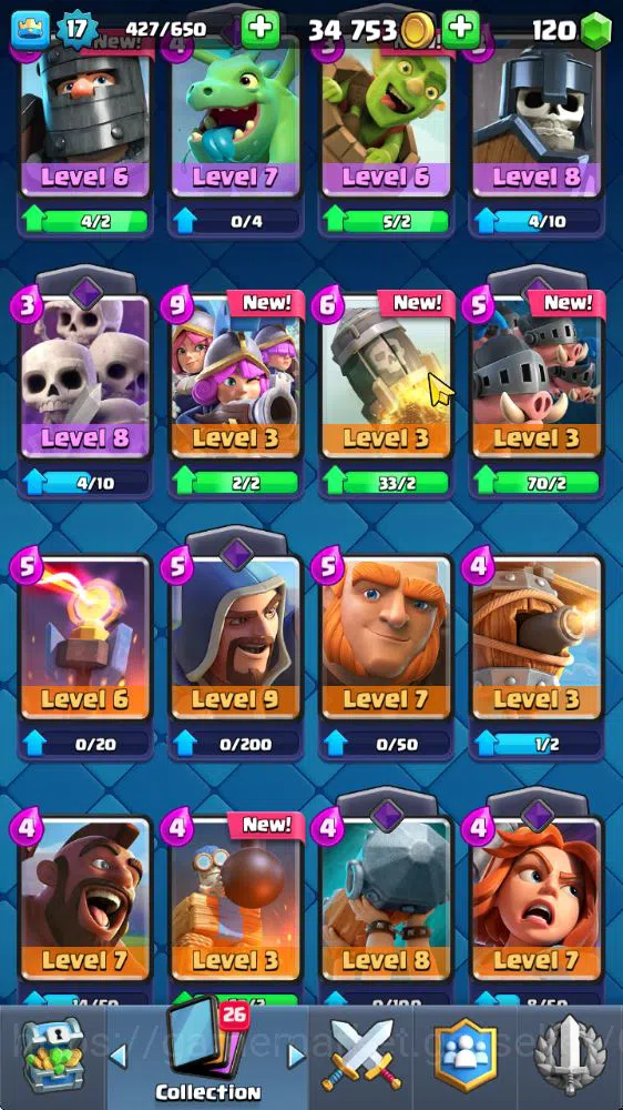 Clash Royale Accounts Midgame Lv 17|Trophy 3010|KTL 7|Limited Skin|Card 49| 2 EVO 9 Epic 20 Rare 20 Common|Take Email(CR1490) 11