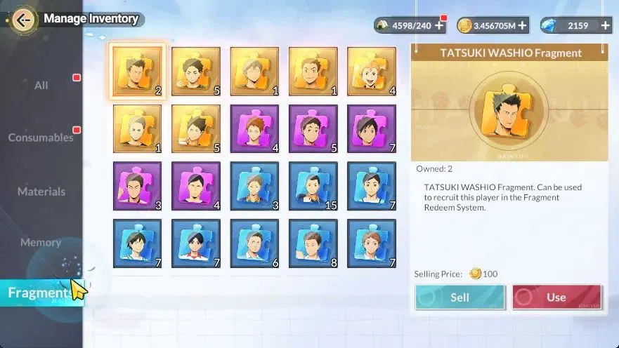 HAIKYU!! FLY HIGH Accounts SEA |Lvl 58|2K DM|6 SP (Oikawa,kanji,Aone,Sugawara,Kenma,Hinata)+Memo|1 UR (MotoyaR2)+Memo|10 SSR 12