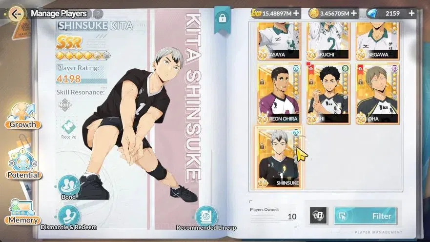 HAIKYU!! FLY HIGH Accounts SEA |Lvl 58|2K DM|6 SP (Oikawa,kanji,Aone,Sugawara,Kenma,Hinata)+Memo|1 UR (MotoyaR2)+Memo|10 SSR 5