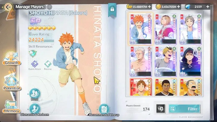 HAIKYU!! FLY HIGH Accounts SEA |Lvl 58|2K DM|6 SP (Oikawa,kanji,Aone,Sugawara,Kenma,Hinata)+Memo|1 UR (MotoyaR2)+Memo|10 SSR 6