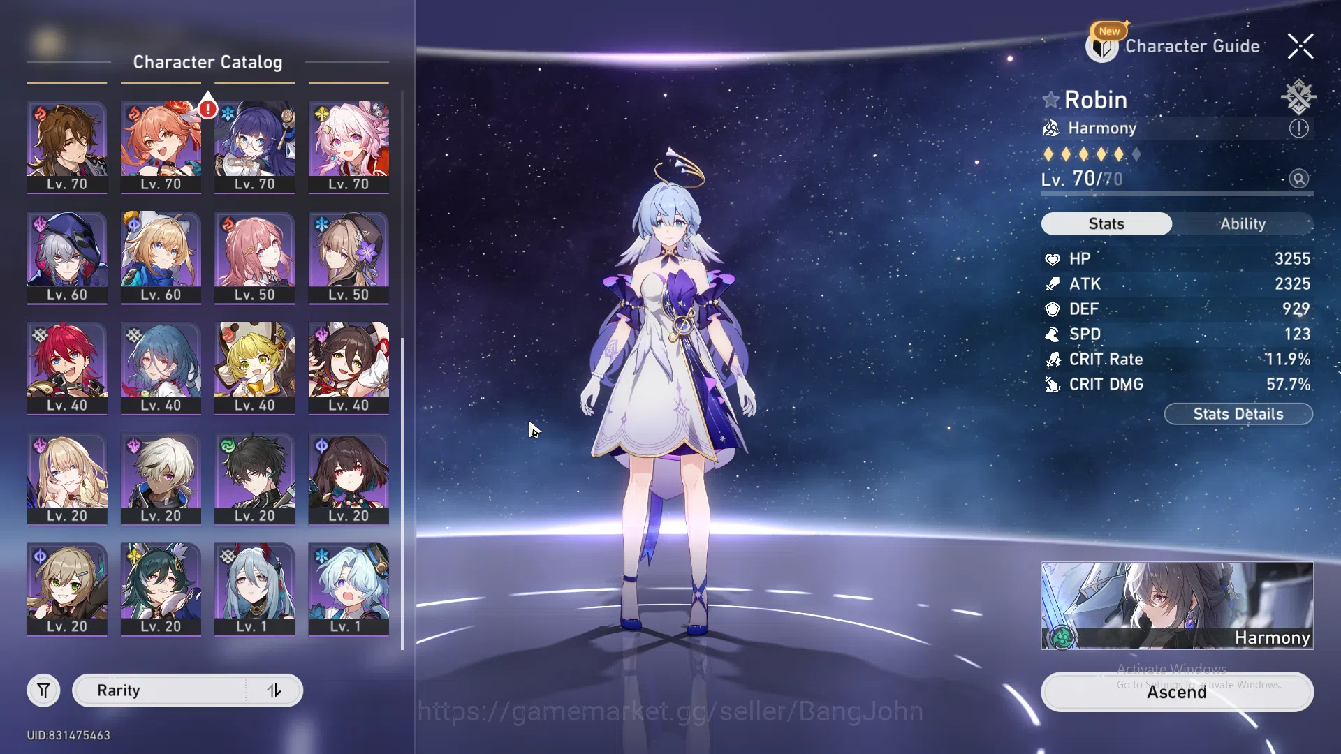 Honkai Star Rail Accounts ASIA | TL 62 | 10 Limit | Robin | Feixiao + Sign | image 3