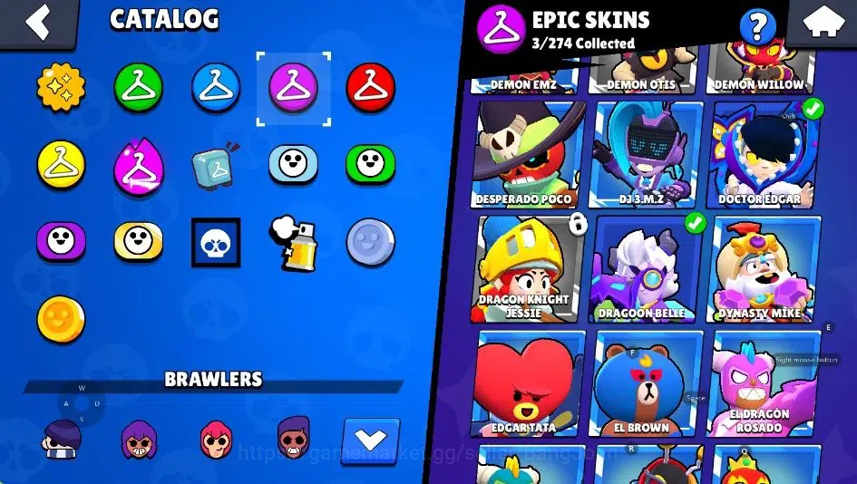 Brawl Stars Accounts Android | 1885 Thropy|22 Brawler-1 Max(Edgar)|1 Le image 10