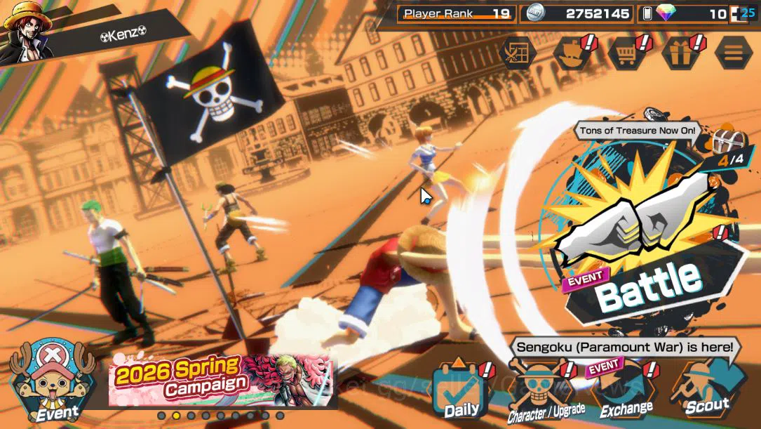 One Piece Bounty Rush Mid-Tier Global|6 EX |4Emperor Teach,GP Newgate,BP Kuzan,St image 1