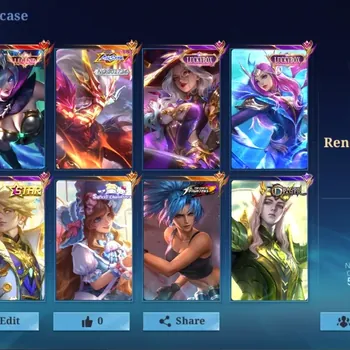 Mobile Legends: Bang Bang Accounts Collector Global|99H 206S|Renowned|Legend Miya|Allstar Moskov|Luckybox Alice|Luckybox