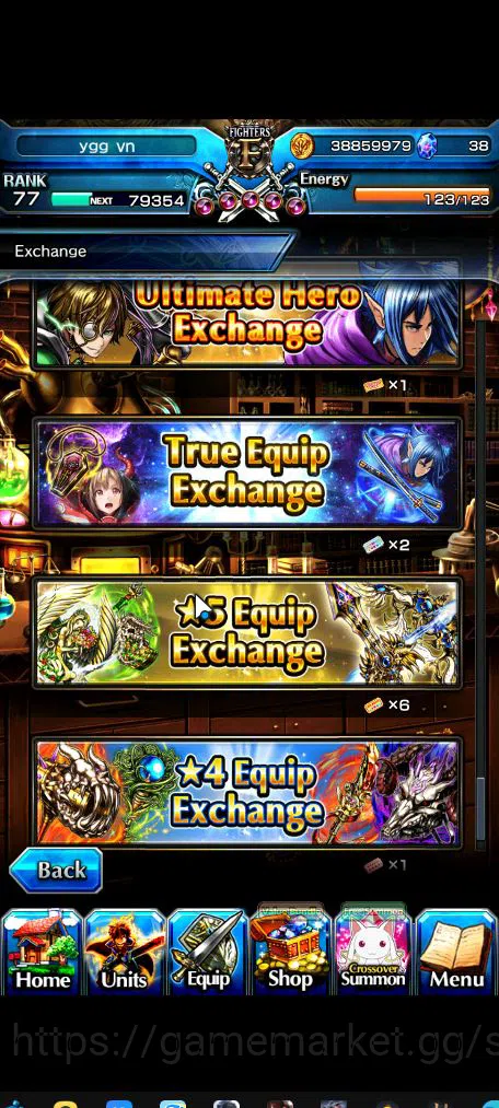 Grand Summoners Accounts Mid-Game Global|Rank 77|1 SP Art|11 Ascend|HoukaTW,RimuruTW,UzuTW,RimuruTW,PolaTW,IllyaTW,etc|Lpot 12