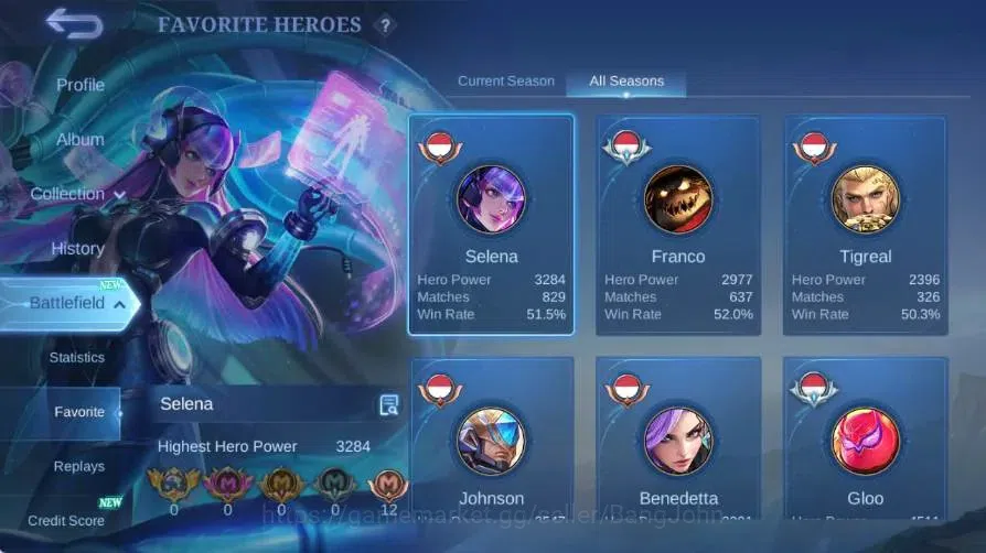 Mobile Legends: Bang Bang Accounts Global|Skin 196|Expert|Lightbron Alucard|Collab Cy image 19