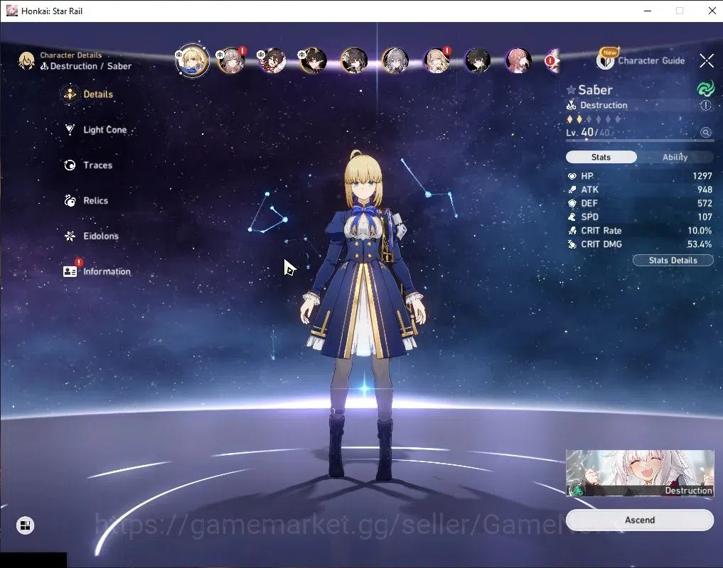 Honkai Star Rail Accounts Asia|TL 33|1 Golden Companion|4 Limited| Evanescia image 17
