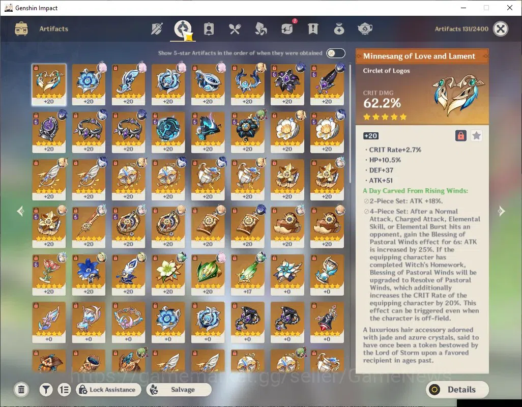 Genshin Impact Accounts ASIA|AR56|All Unset|3Limited+5(*5Weap)|[Flins,Neuv image 14