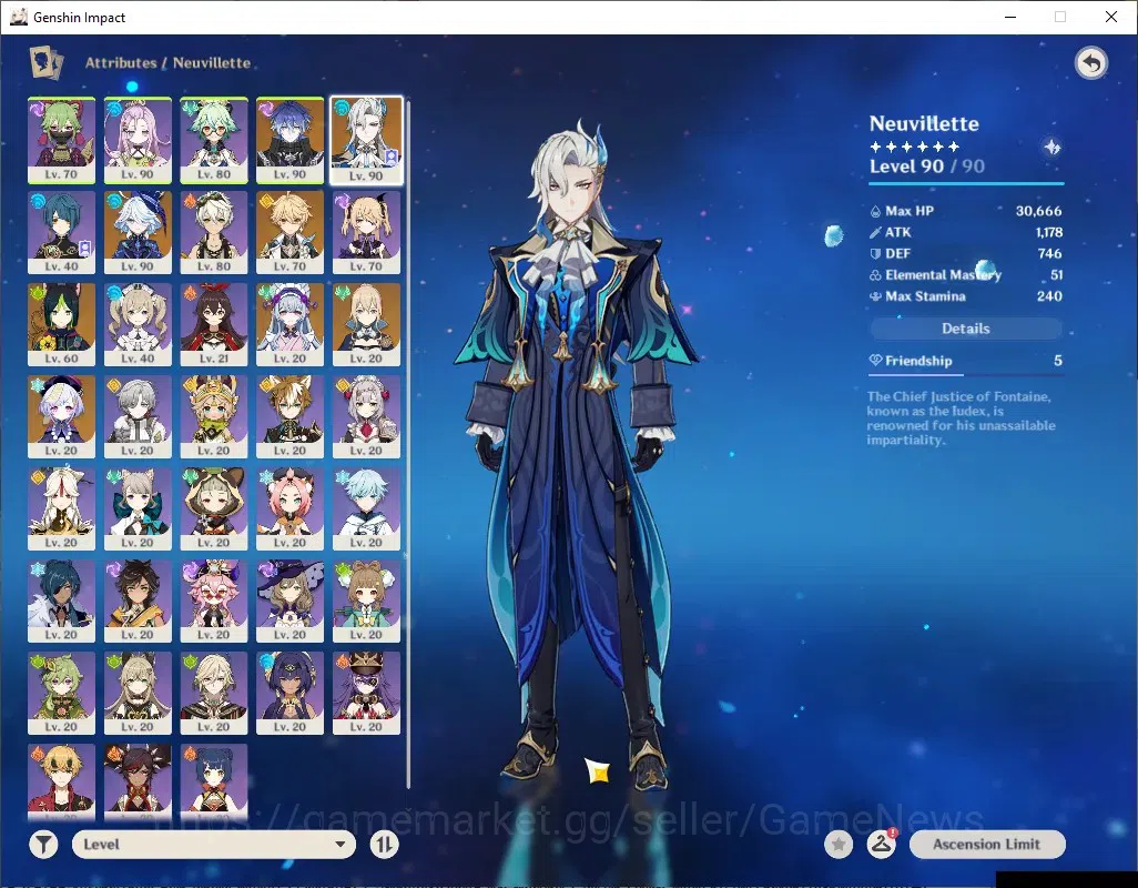 Genshin Impact Accounts ASIA|AR56|All Unset|3Limited+5(*5Weap)|[Flins,Neuv image 4