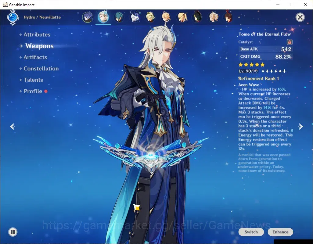 Genshin Impact Accounts ASIA|AR56|All Unset|3Limited+5(*5Weap)|[Flins,Neuv image 8