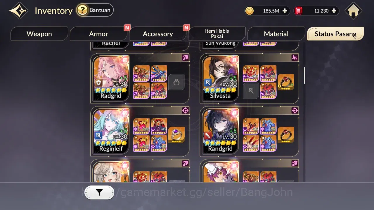 Seven Knights Re:Birth Accounts Global|5EX7(Fai,Melia,Juri,Rosie,Gelidus)Leg Costu image 7
