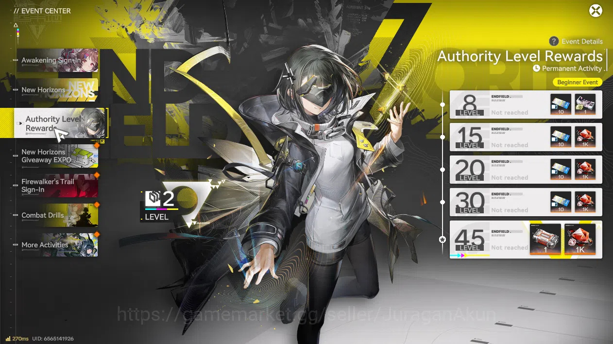 Arknights: Endfield Accounts NA/EU Lv4 | Fresh Starter Laevatain + 5 SR Characters(Snow,Wulfgard,Etc)| Female MC |GrypLink 5