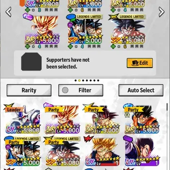 Dragon Ball Legends Accounts High-End Android|Lv 151|12M Total Power|267 CC|3 LR:Goku,Bardock,Goku(Mini)|4 UL
