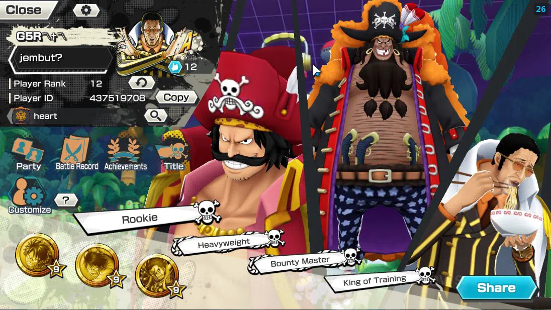 One Piece Bounty Rush Accounts Global| 5 EX| AM Sword[Borsalino],T4E Marshall D.T image 2