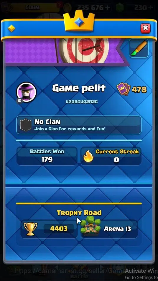 Clash Royale Accounts Lv 10|KTL 10|Trophy 4403|Card 82|Limited Skin|1 He image 3