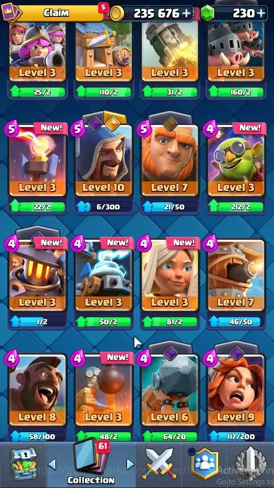 Clash Royale Accounts Lv 10|KTL 10|Trophy 4403|Card 82|Limited Skin|1 He image 7