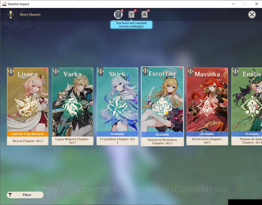 Genshin Impact Accounts Mid Game ASIA|AR 53|6 Limited+3(*5Weapon)|Prime Team 12